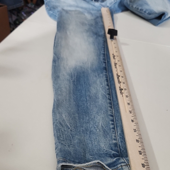 American Eagle Jeans Next Level Stretch Slim Blue Cropped Ankle Jeans 28 - Picture 9 of 13